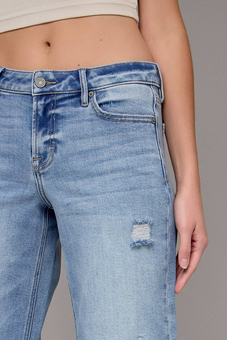 Medium Light Inseam Mid-Rise Stretch Dad Jean