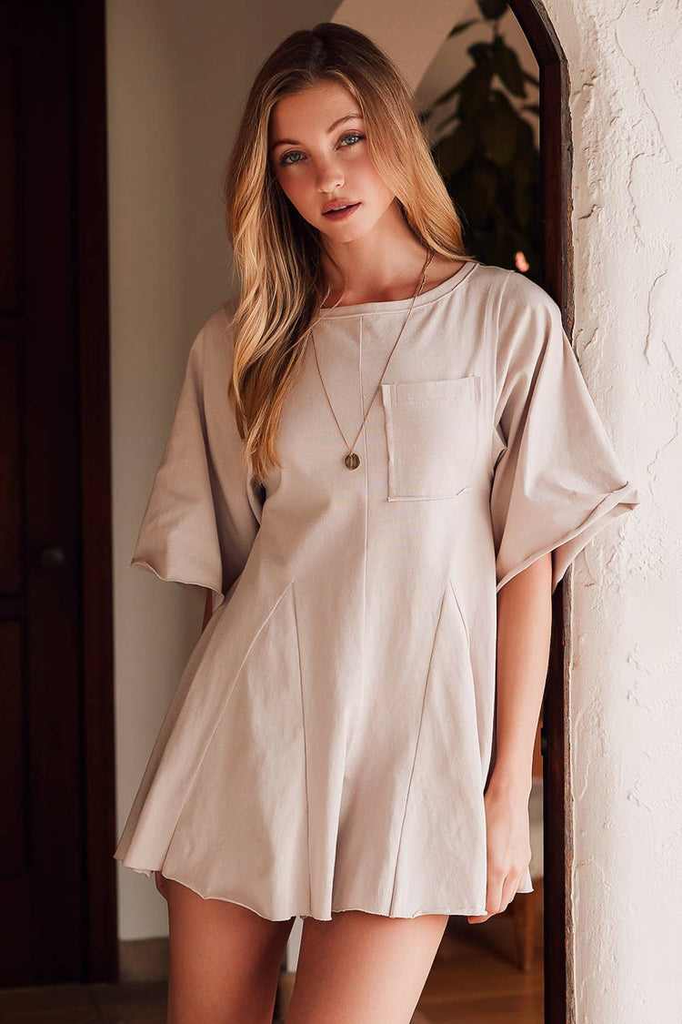 Button Back Short Romper