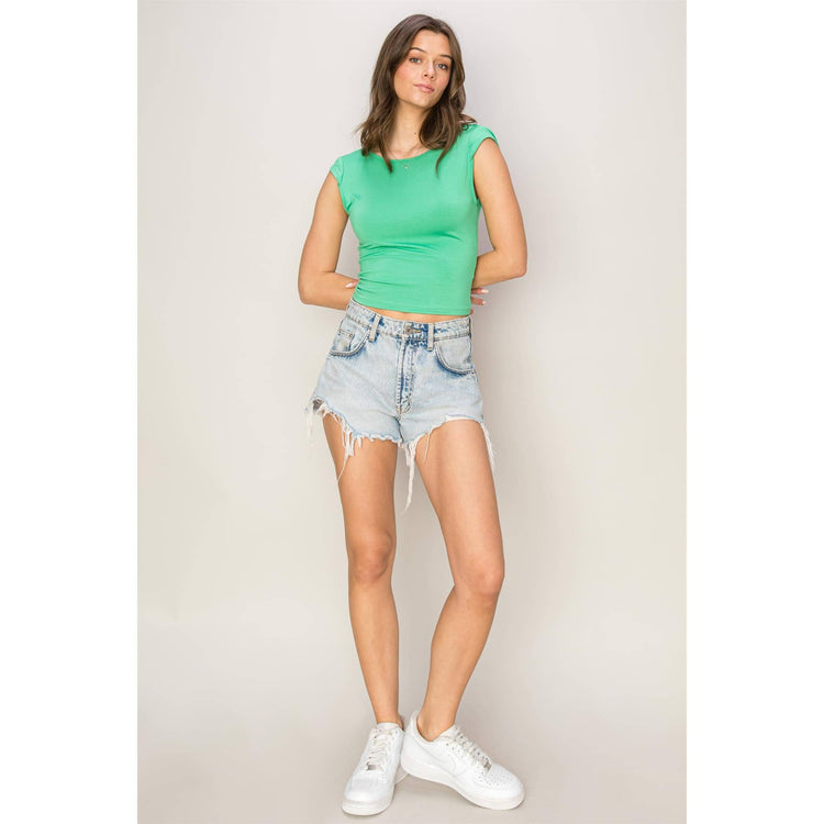 Backless Jersey Top