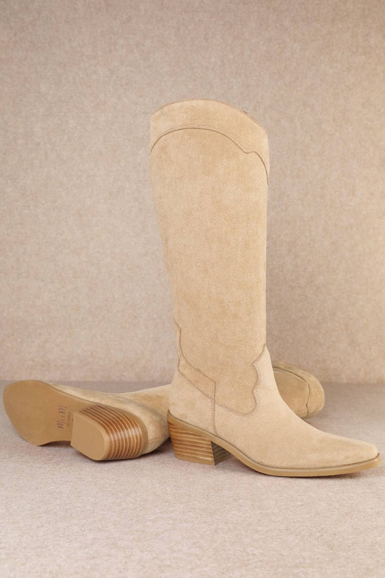 JULIETTE SLEEK MODERN WESTERN TALL BOOTS