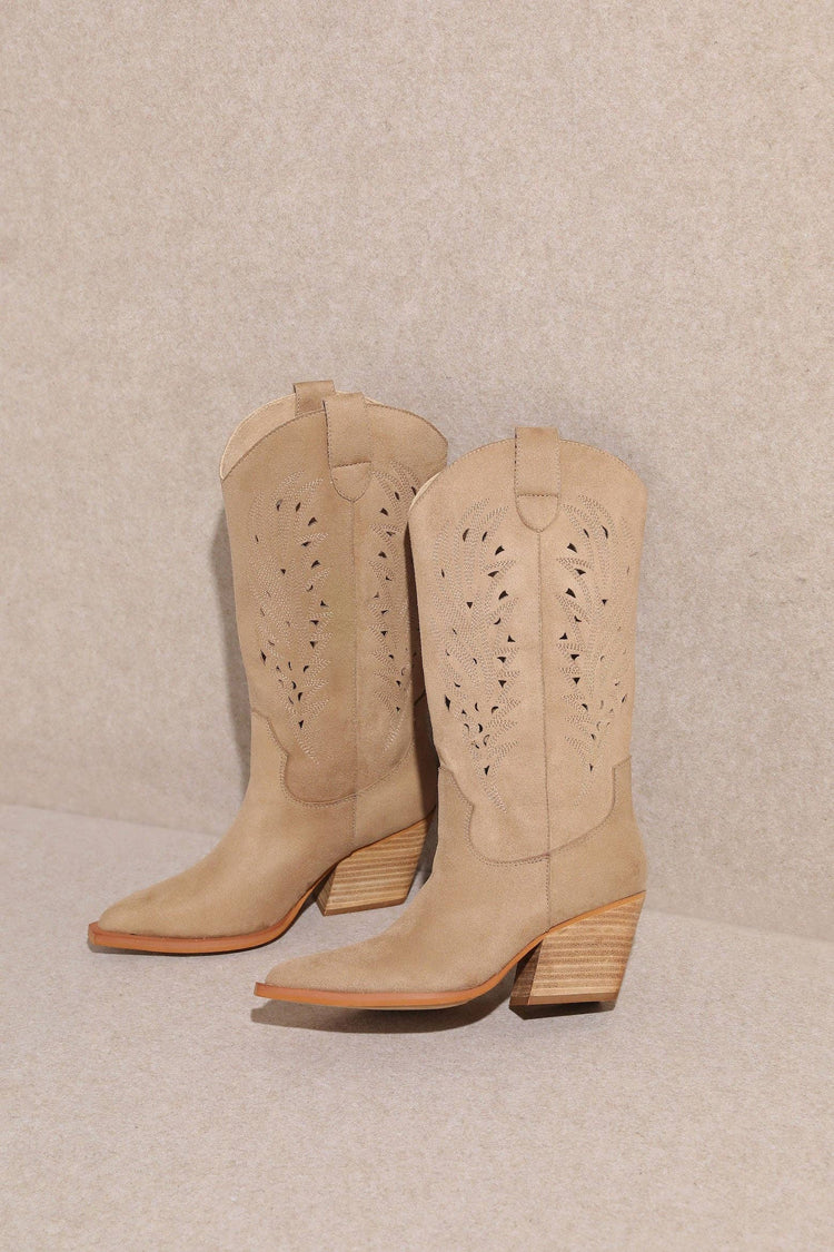 Olivia Western Cut Out Detail Boot