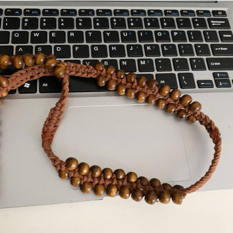 Beco - Simple Boho Beaded Braided Waist Belt