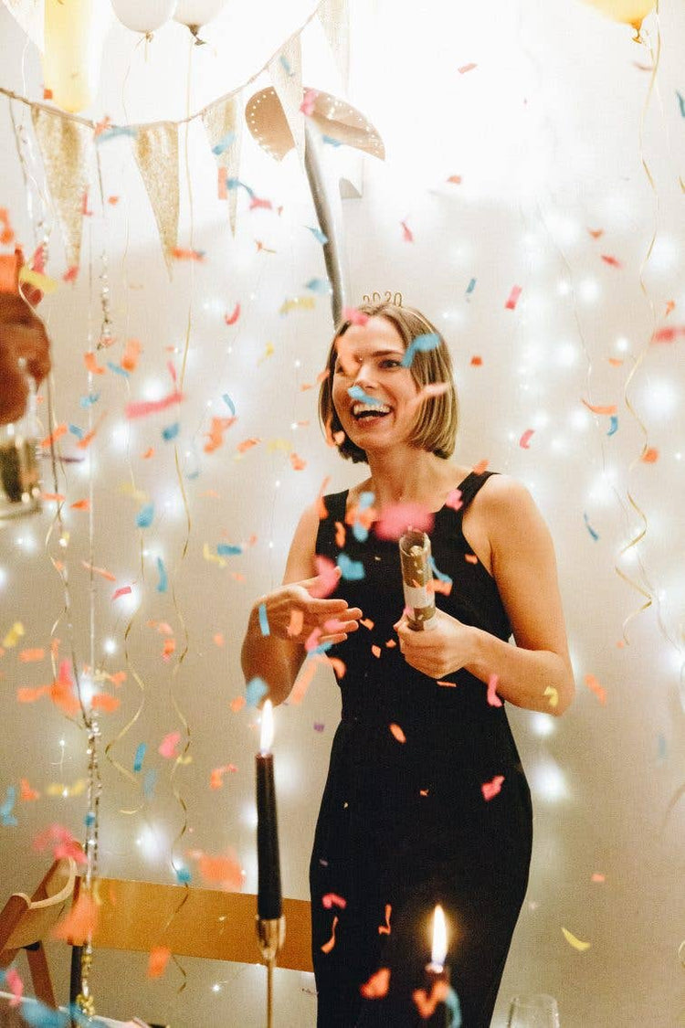 Gold Confetti Cannon Party Decoration | Party Popper |