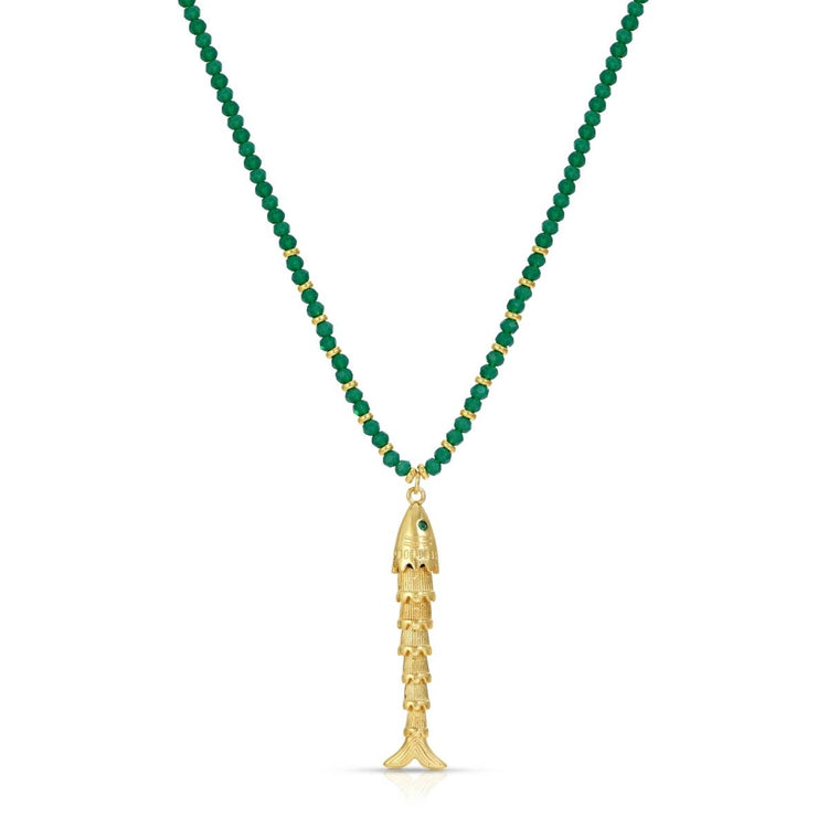 Rising Tide Fish Pendant Necklace