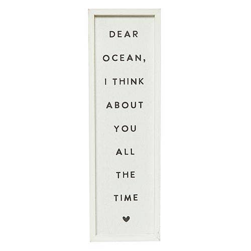Wood Sign - Dear Ocean