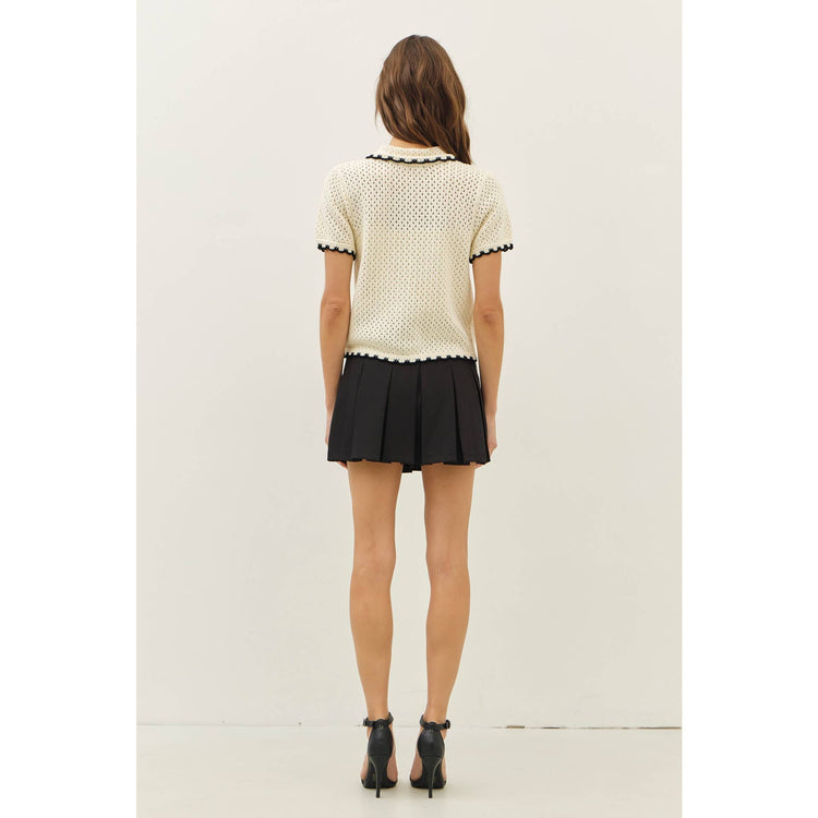 Perfectly pleated classic mini skort