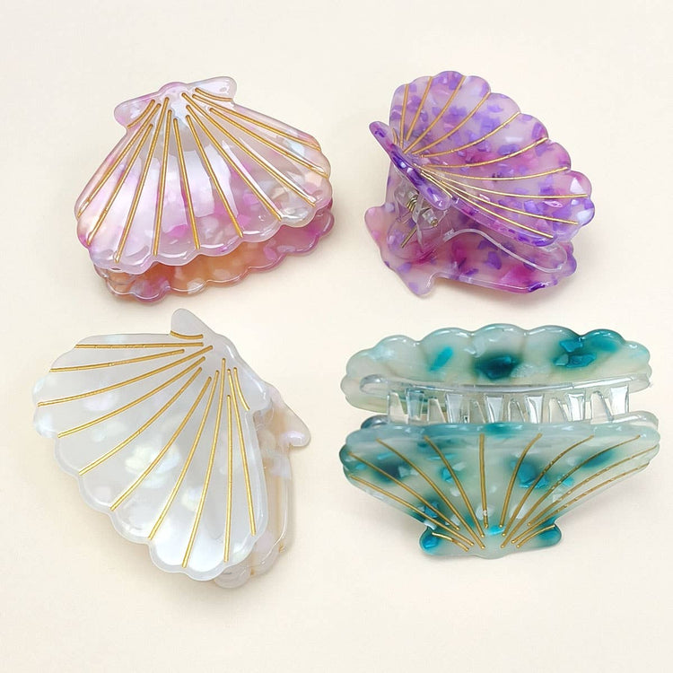 OCEAN SHELL SMALL HAIR CLAW CLIPS