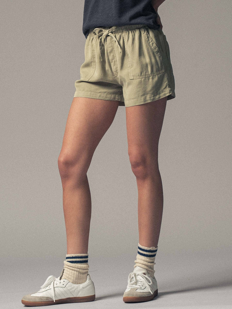 Tencel Patch Pocket Summer Shorts