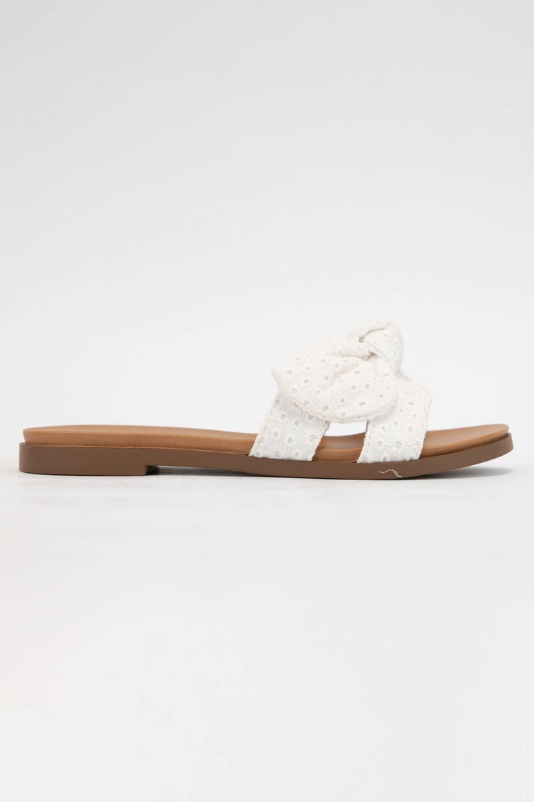 Bow Cut Out Slide on Sandal