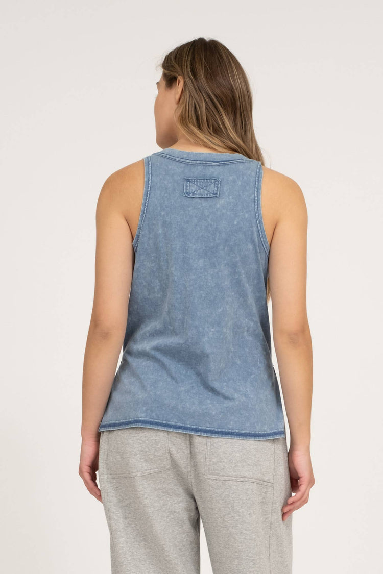Washed Henley Tank