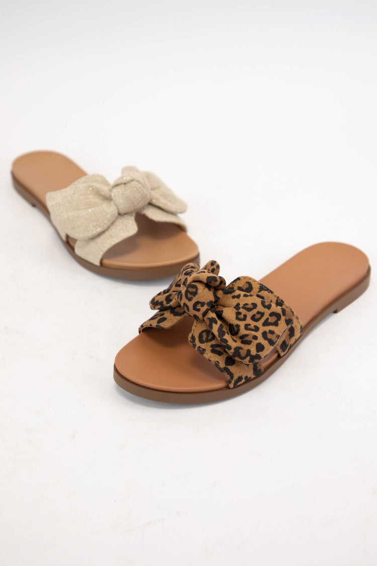 Bow Cut Out Slide on Sandal
