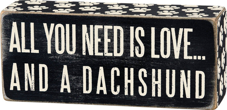 Dachshund Box Sign