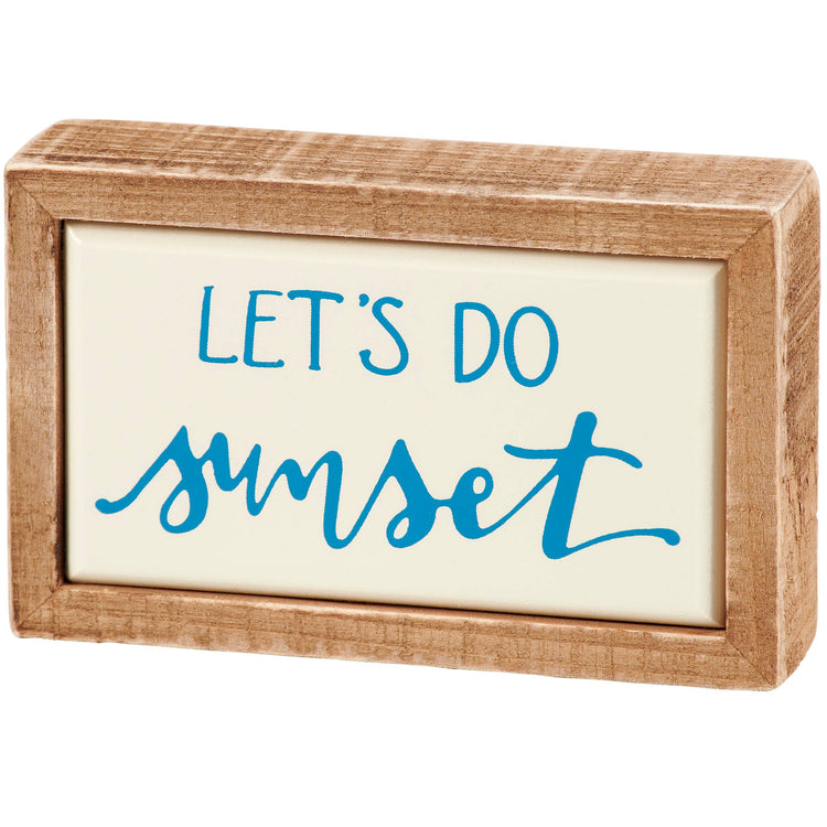 Sunset Box Sign Mini
