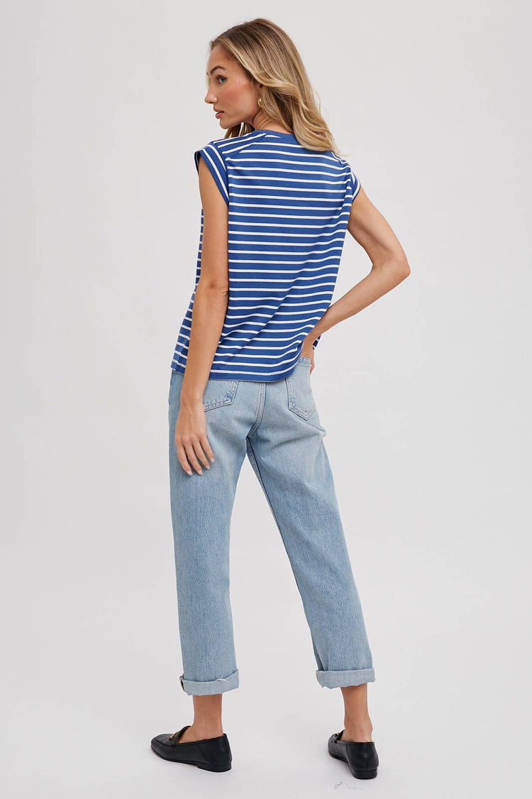 Striped Muscle Tee