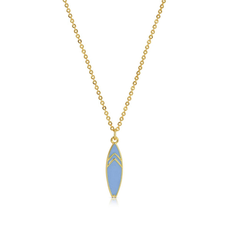 Catch the Wave! Enamel Surfboard Necklace