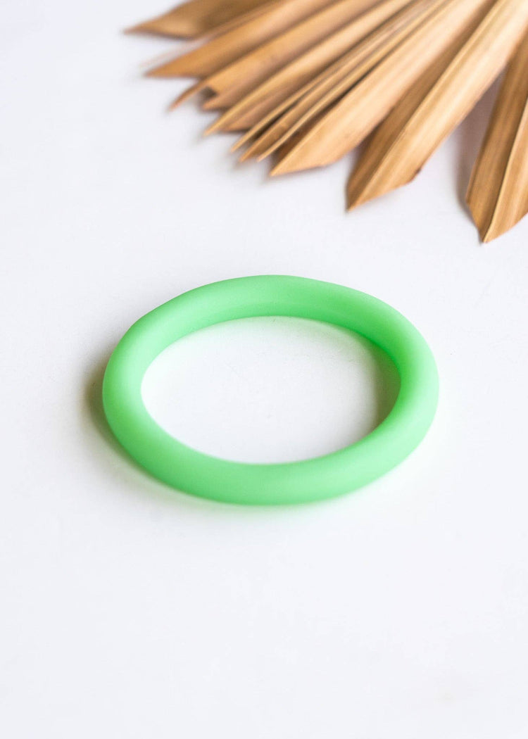 Neon Green Resin Bangles