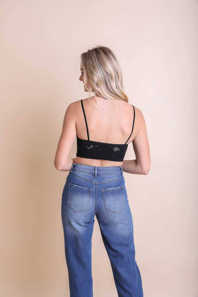 Stylish Brami Top – Padded, Textured & Stretchy 2024 Trend