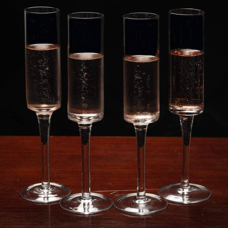Champagne Flutes - Crystal Mimosa Glasses 6 oz (1pc)