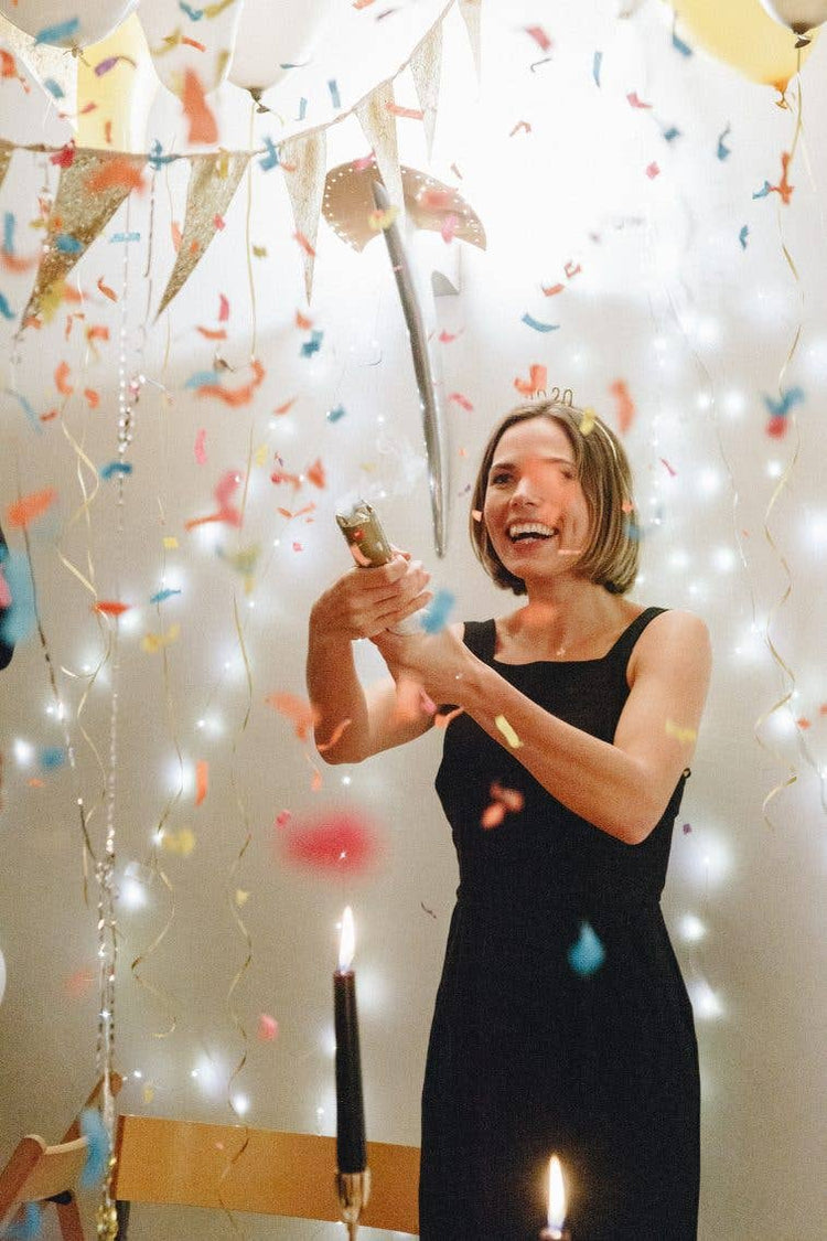 Gold Confetti Cannon Party Decoration | Party Popper |