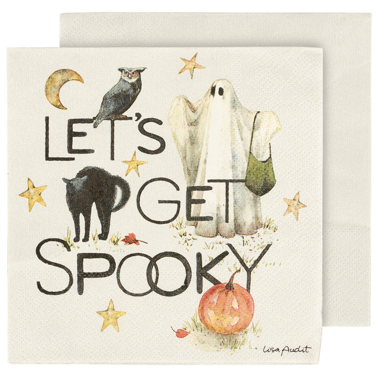 Get Spooky Beverage Napkin