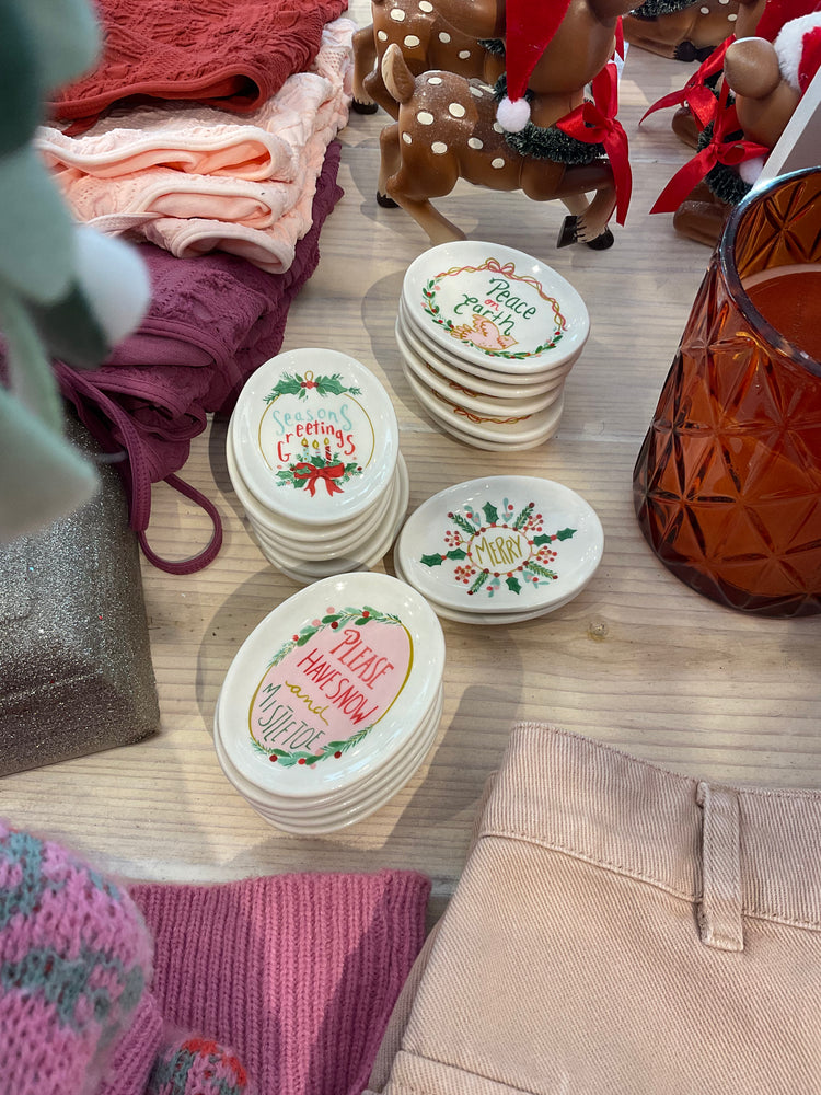 Stoneware Holiday Dish