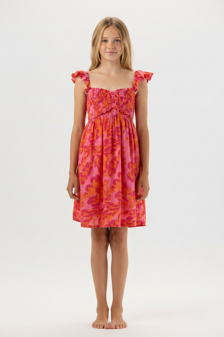 Kids Hollie Dress - Seychelles Pink