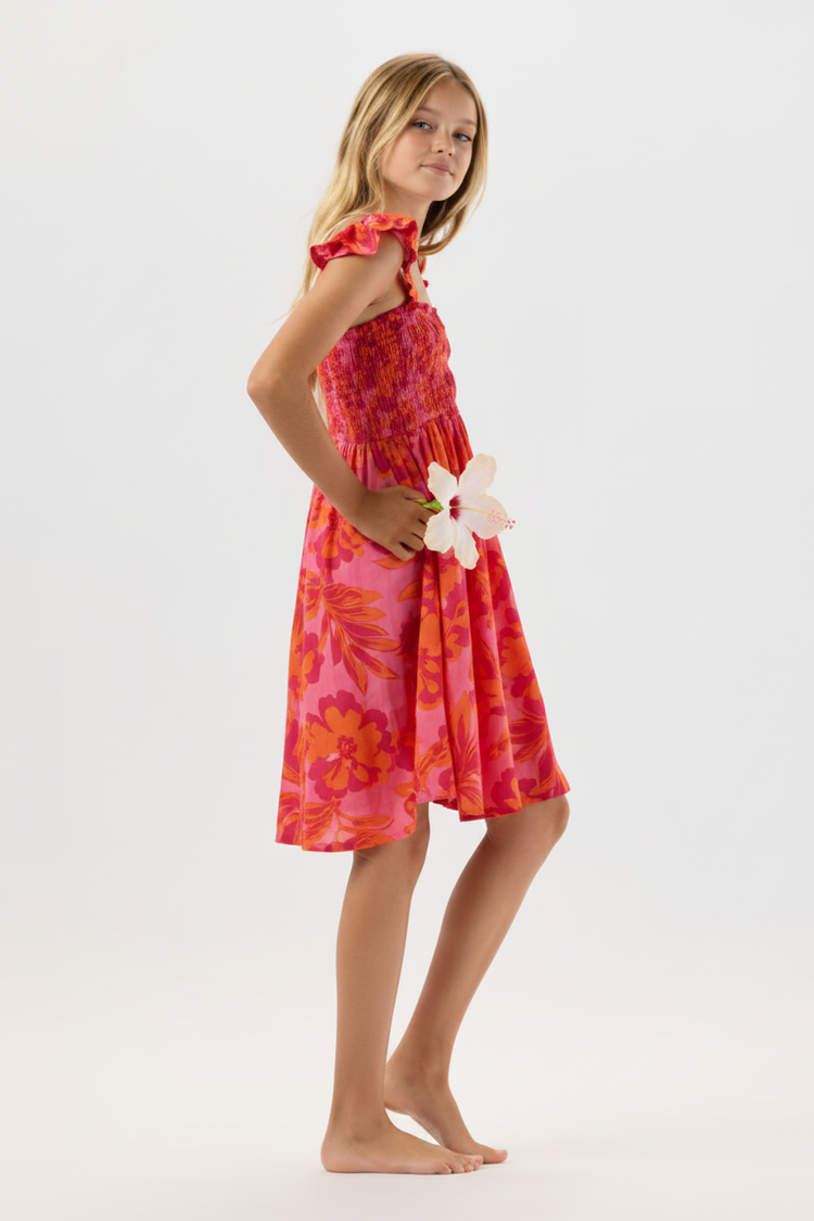 Kids Hollie Dress - Seychelles Pink
