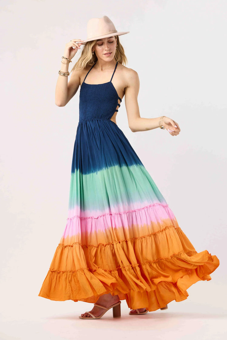 Navy Gold Ombre Naia Maxi