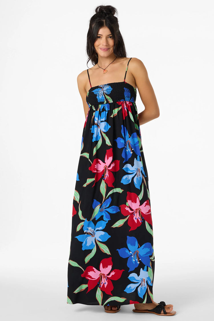 Nickie Floral Dress - Black