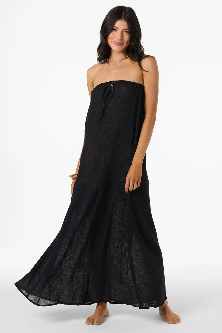 Janey Maxi Coverup Dress - Black