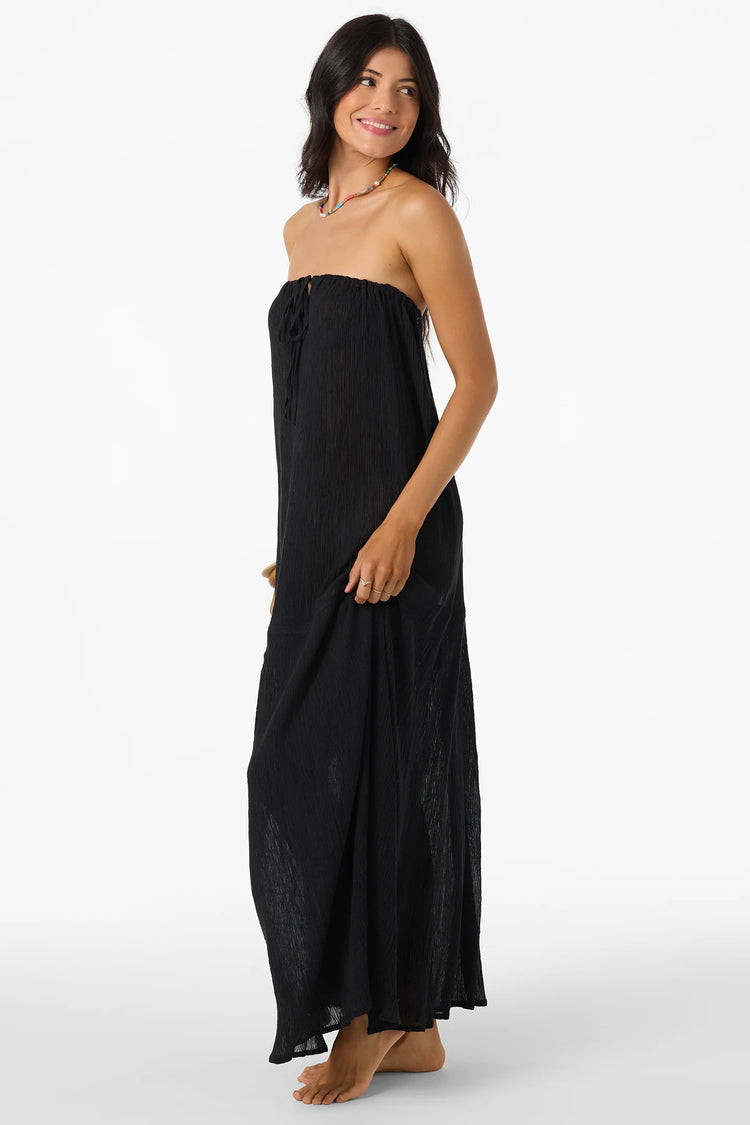 Janey Maxi Coverup Dress - Black