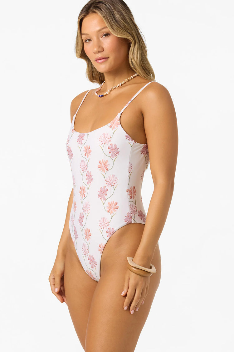 Ivy Floral Marine One Piece - Tofu