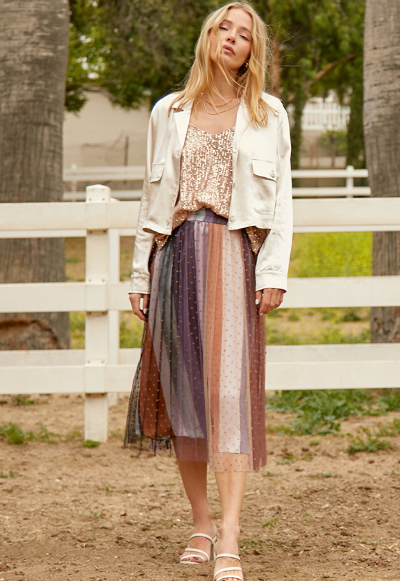 Rose Gold Sequin Top