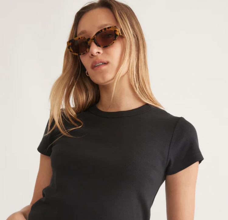 Lexi Rib Sun-In Crew Tee
