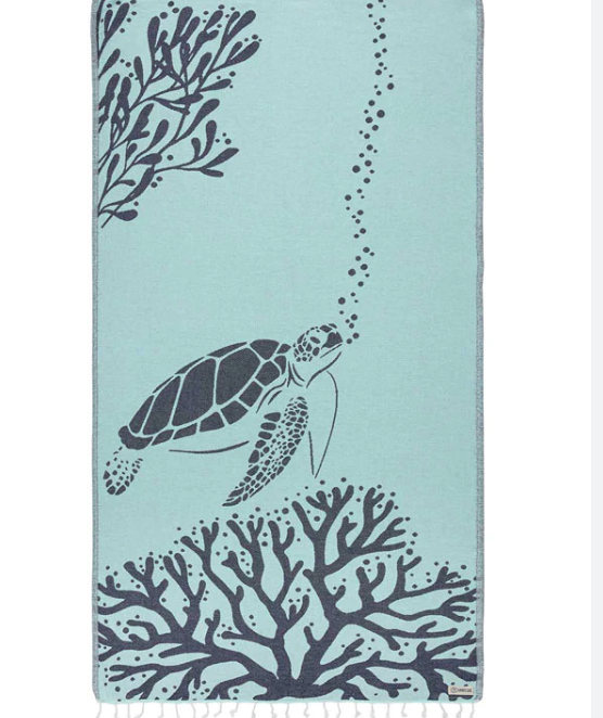 Bubbles Turtle Sand Cloud Towel