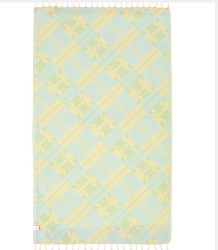 Turtle Plaid Sand Cloud Towel