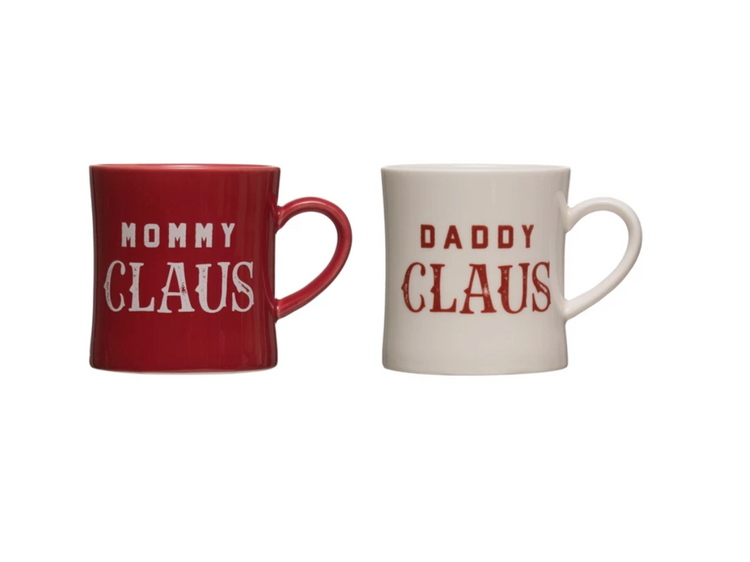 Mommy/Daddy Claus Stoneware Mug