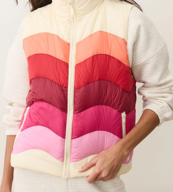Sunset Puffer Vest (Warm Wave)