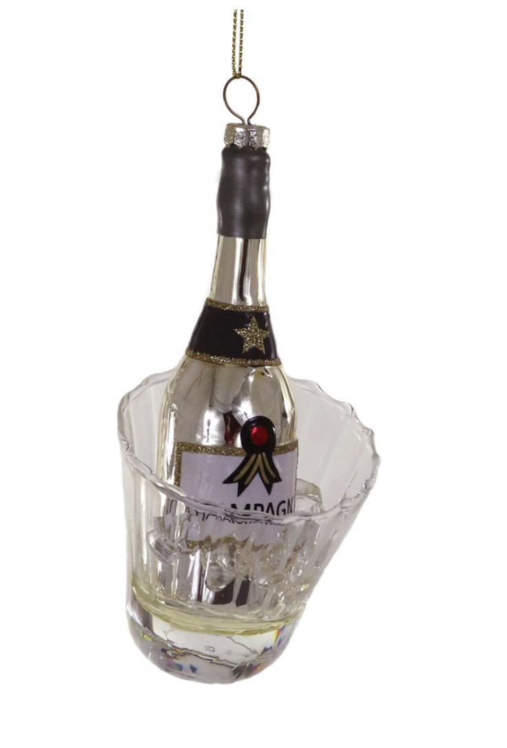 Champagne on Ice Ornament