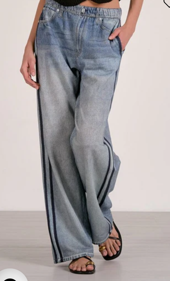 Jojo Denim Track Sweatpants