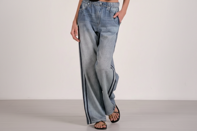 Jojo Denim Track Sweatpants