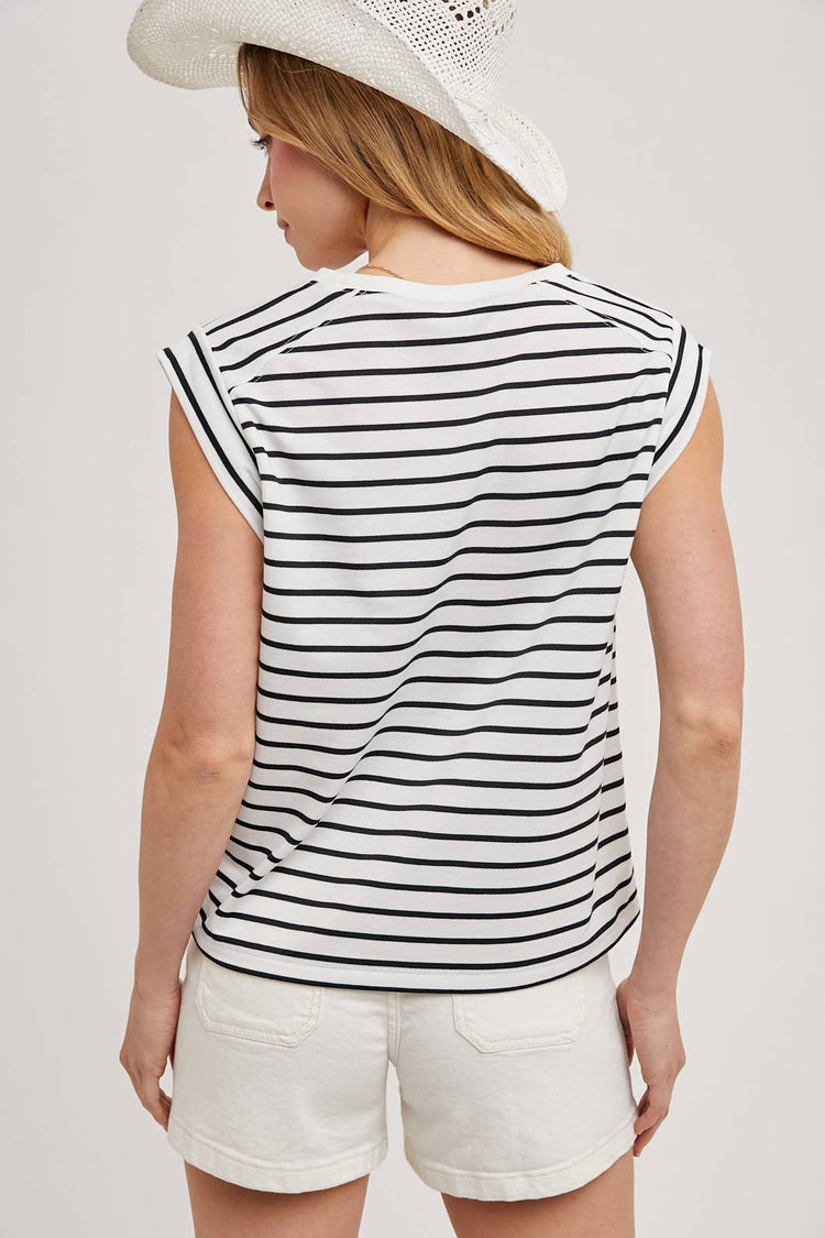 Striped Muscle Tee