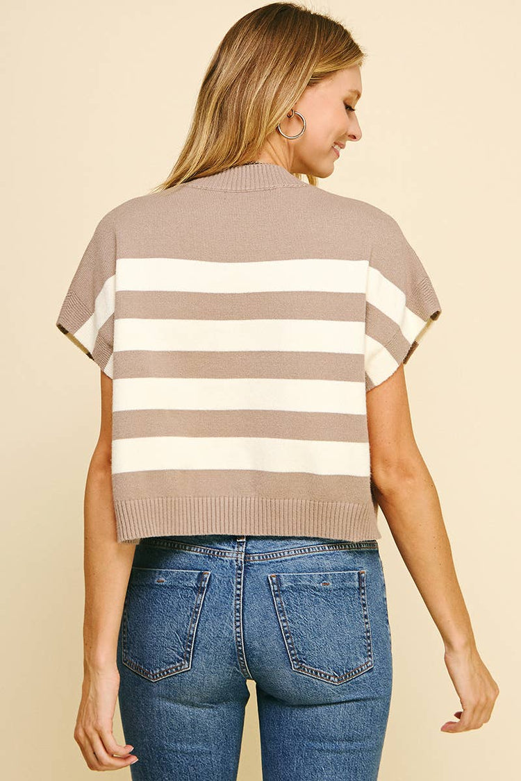 Stripe Sweater Vest