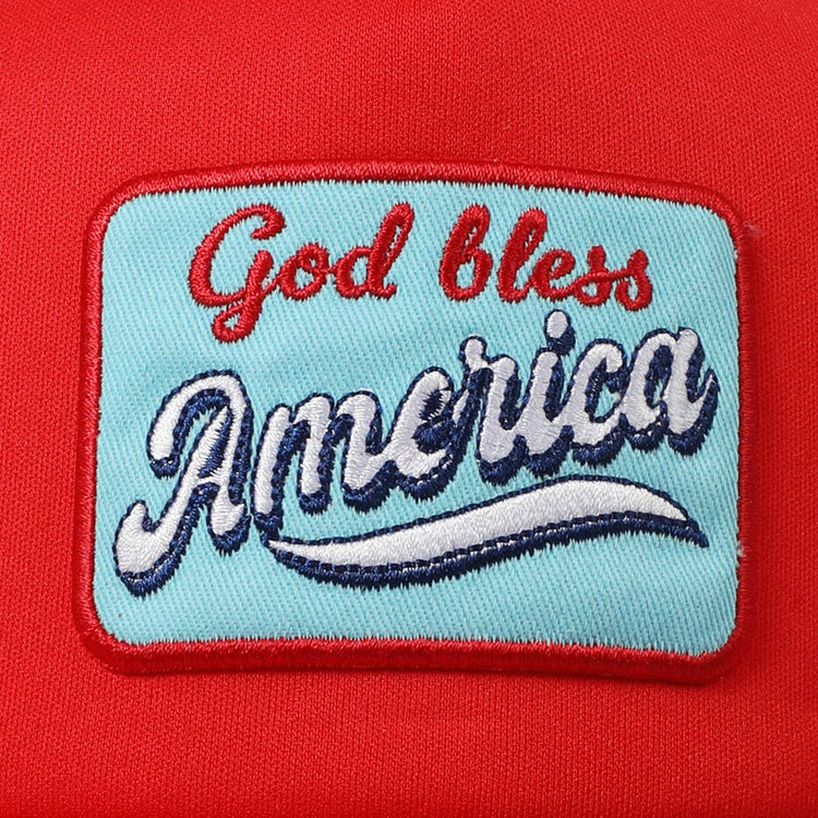 God Bless America Embroidery Patch Foam Hat
