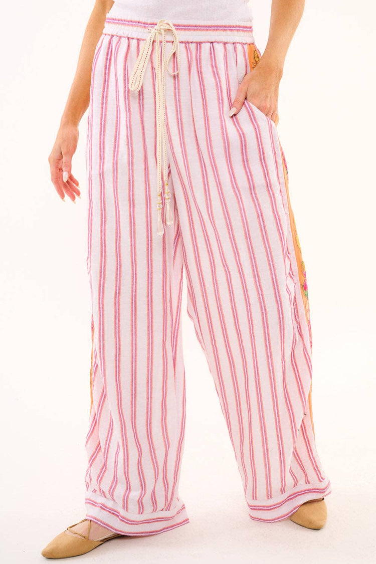 Birth of Venus Pants | Striped Pants | Wide Leg Pants