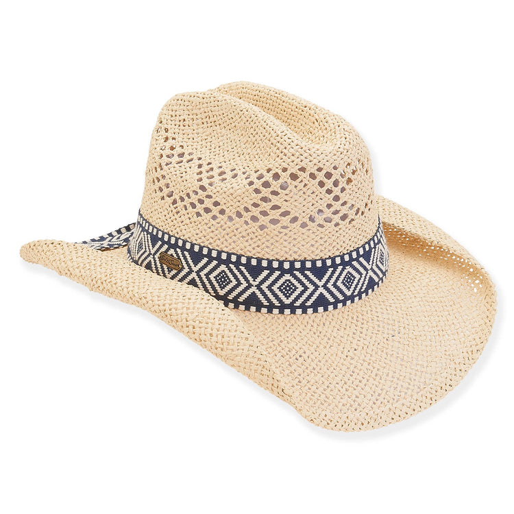Natural, Paperbraid Western, Brim 3.5" | HH2750 A