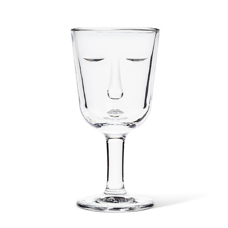 Resting Face Wine Glass
