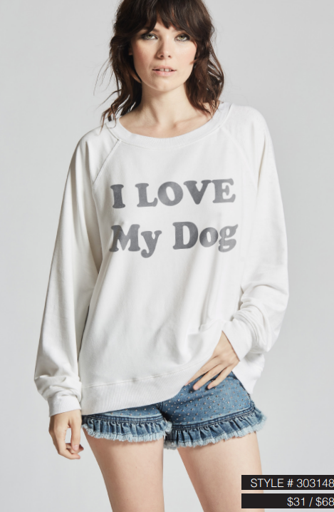 I Love My Dog Sweatshirt