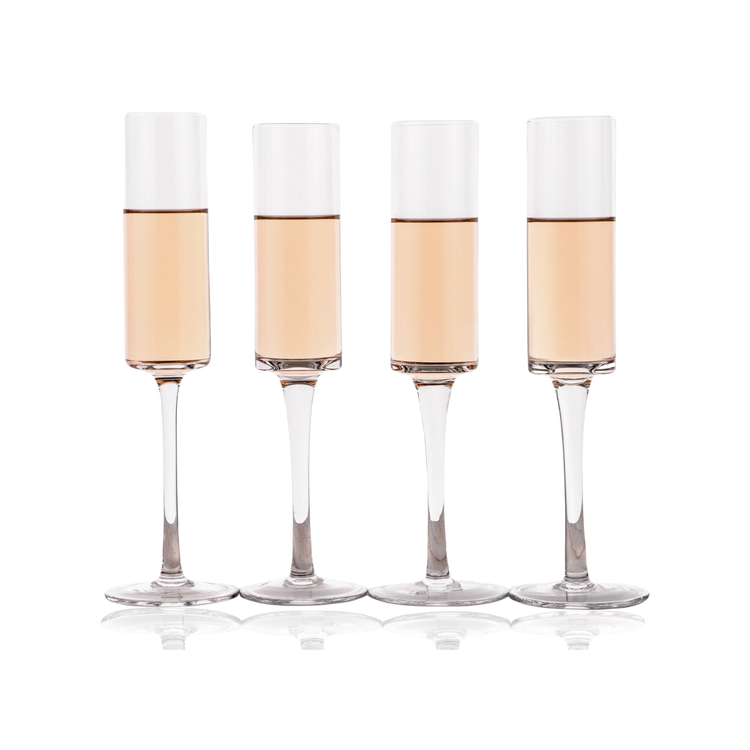 Champagne Flutes - Crystal Mimosa Glasses 6 oz (1pc)