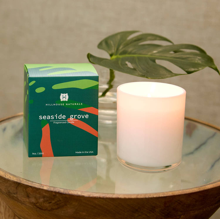 Seaside Grove 9oz. Candle In Glass Ctn.6